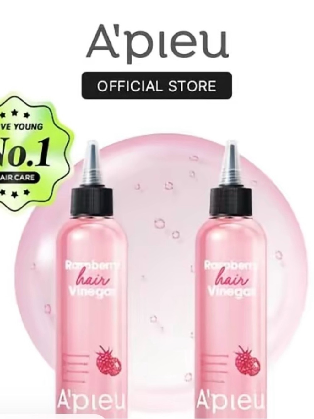 Raspberry Hair Vinegar Treatment — Pink